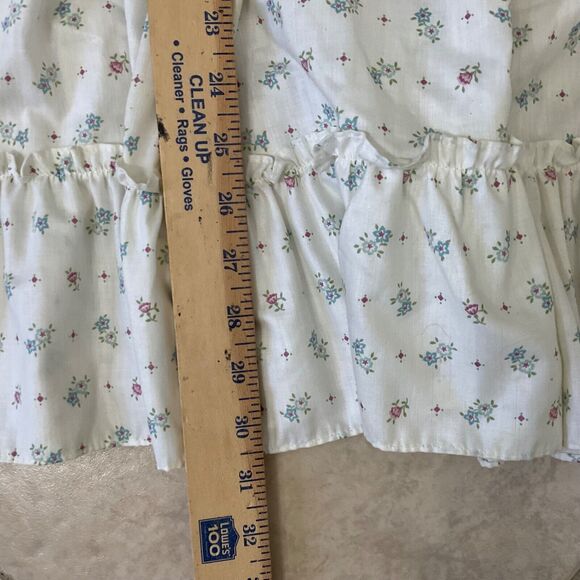 Vintage Union JC Penney Prairie Cottage Core Dress Floral Girls 10 elastic waist - Picture 7 of 14